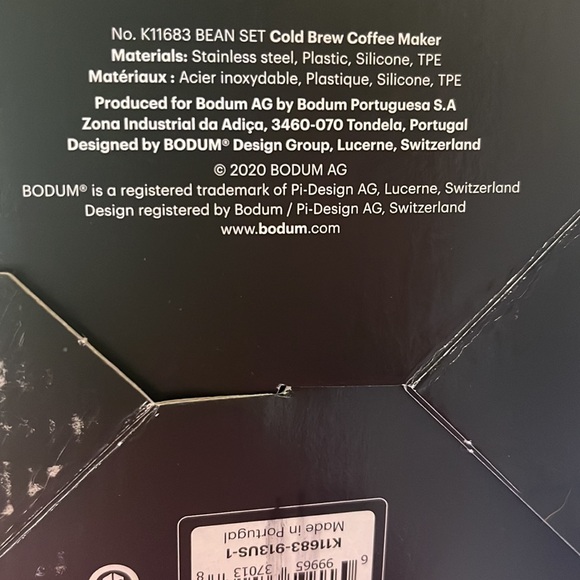 NIB, Bodum Bean Cold Brew Coffee Maker White BPA Free 12 Cup 51 oz 1.5 K11683 - Picture 9 of 9